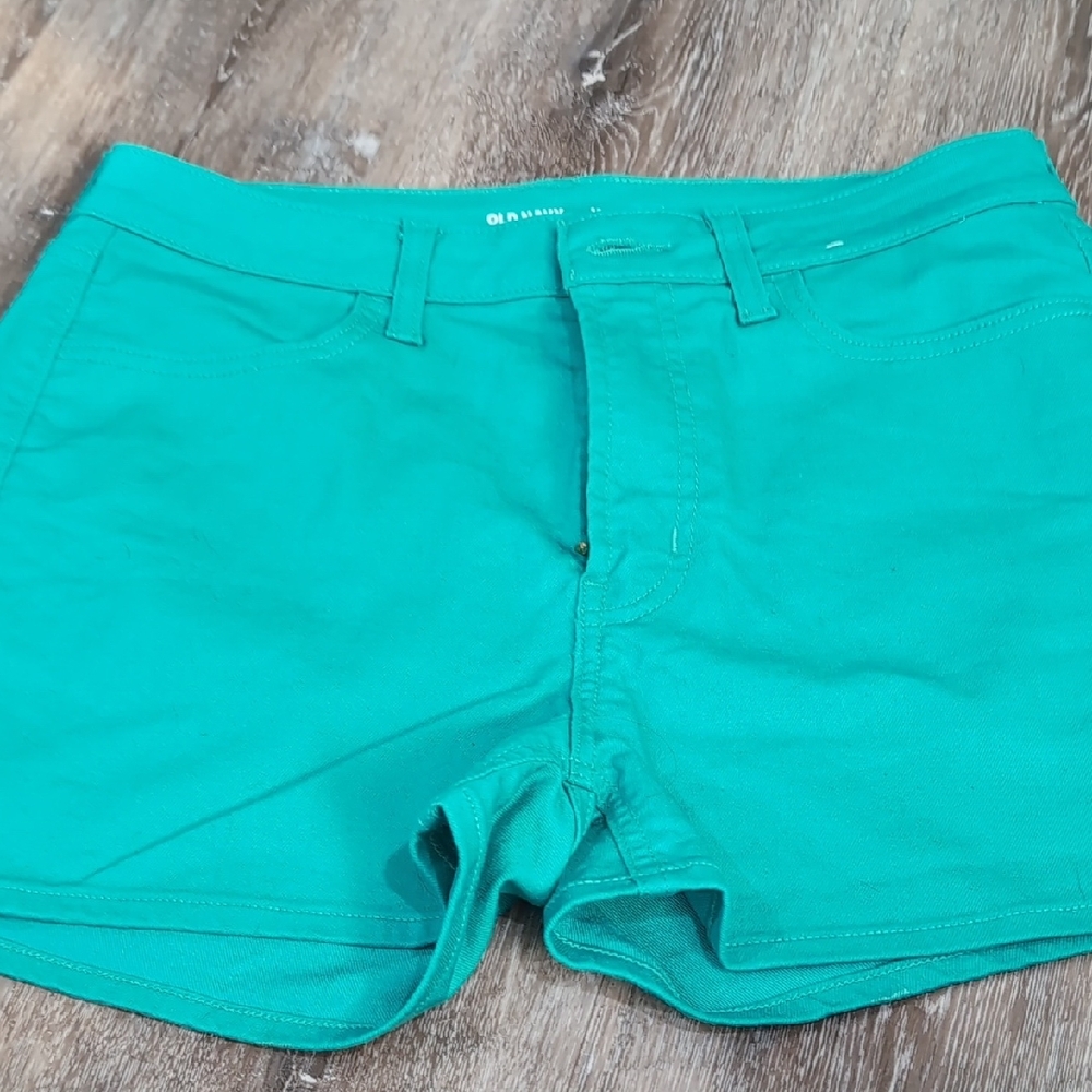 Old Navy Teal High Waist Shorts